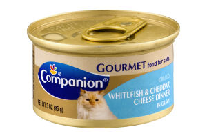 Companion Gourmet Food For Cats Whitefish & Cheddar Cheese Dinner