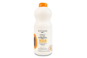 Шампунь для всіх типів волосся з папаєю, маракуєю та манго 2в1 Family Fresh Delice Byphasse 750мл