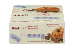 thinkThin Protein & Fiber Bars Pumpkin Spice - 10 CT