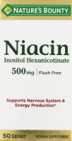 Nature's Bounty Niacin Capsules - 50 CT