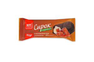 Сирок глазурований з наповнювачем Карамель 8% 36г Хіт Продукт