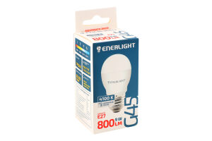 Лампа светодиодная 9W E27 800lm 4100K G45 №G45E279SMDNFR Enerlight 1шт
