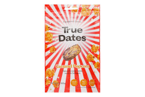 Фініки True Dates шматоч попкорну-смак карамелі