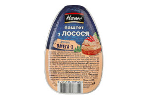 Паштет из лосося стерилизованный Hame лоток 100г