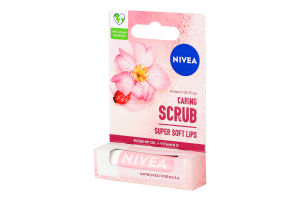 Скраб-бальзам для губ с маслом шиповника Nivea 4.8г