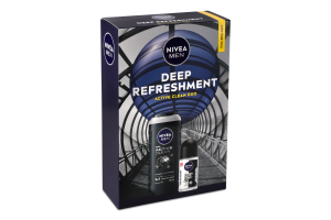 Набор Гель для душа Активное очищение 250мл + Антиперспирант Классический 50мл Deep refreshment Nivea Men 2шт