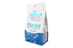 Корм сухий повнораціонний для котів з куркою Urinary Natural superpremium Monge м/у 1.5кг