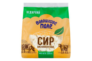 Сир кисломолочний нежирний Волошкове поле м/у 330г
