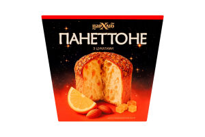 Кекс Панеттоне з цукатами Цар хліб к/у 450г