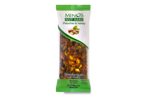 Батончик из фисташек и мёда Minos м/у 50г