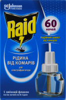 Рідина для електрофумігатора від комарів 60 ночей Raid 43.8мл