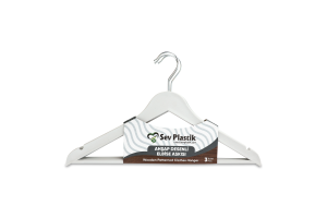 Вішак д/одягу пластик з нарізами 3шт 50617 BMG House