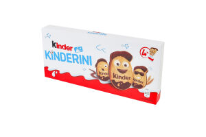Печиво хрустке з какао-молочним декором Kinderini Kinder к/у 4х25г