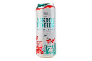 Напиток слабоалкогольный 0.5л 8% Оболонь Джин Тоник ж/б