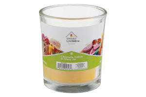 Smart Living Summer Citronella Votive In Glass Jar