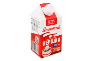 Сливки 33% ультрапастеризованные Яготинські т/п 500г