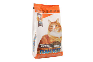 Корм сухий для котів Курка Пан Кот м/у 400г