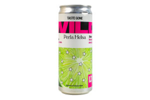 Комбуча газована непастеризована ферментована Лайм Wild&Perla Helsa з/б 0.33л