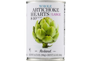 Roland Whole Artichoke Hearts / Large 8-10 Count