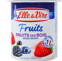 Десерт молочный 2.3% с лесными ягодами Fruits Elle&Vire ст 125г