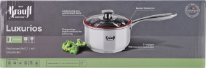 Ковш со стеклянной крышкой d12см 0.7л №26-238-067 Krauff 1шт