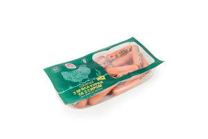 Сосиски варені з м'яса курки та з сиром Наша ряба в/с охол кг
