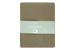 Скатертина Клітинка зелена напівпанама 120*150см Homeline