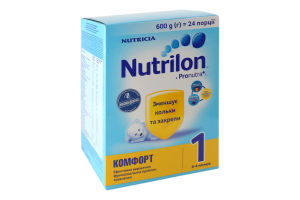 Суміш суха для дітей від 0 до 6міс Комфорт 1 Nutrilon к/у 600г