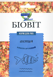Корм для риб пластинчастий Актив Біовіт Природа м/у 10г