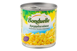 Кукуруза нежная вакуумированная консервированная стерилизованная Bonduelle ж/б 170г
