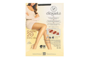 Колготки жіночі Elegante Classic Every day 20den 6 nero