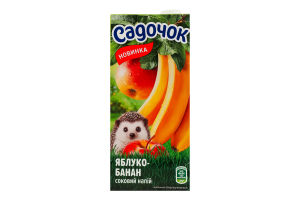 Напиток соковый с мякотью стерилизованный Яблоко-банан Садочок т/п 950мл