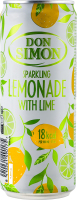 Напиток безалкогольный соковый среднегазированный со вкусом лайма Lemonade Don Simon ж/б 330мл