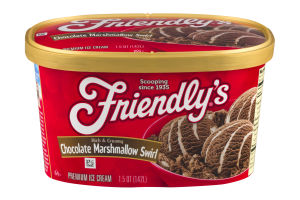 Friendly's Premium Ice Cream Chocolate Marshmallow Swirl