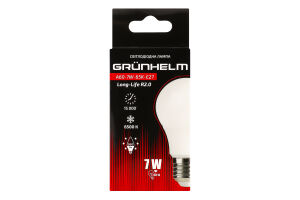 Лампа LED Long-Life R2 A60 7W 65K E27 Grunhelm