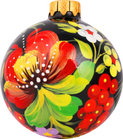 Прикраса ялинкова Куля Народна творчість ручн 66мм