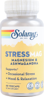 Добавка дієтична вегетаріанські капсули Магній і ашваганда StressMag Solaray 60шт