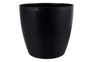 Горщик д/квітів Матільда темно-сірий круглий 24*22см Алеана