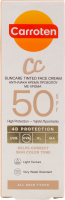 СС-крем для обличчя тонуючий SPF 50 Carroten 50мл