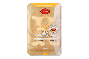 Сир Sierpc Kasztelan zloty скибочками 43%