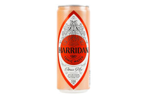 Напій безалкогольний соковмісний сильногазований на ароматизаторах Citrus Mix Tonic Water Harridan з/б 0.33л