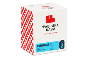 Кофе натуральный жареный молотый в дрип-пакетах Колумбия Фабрика кави к/у 7х10г