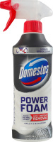 Спрей-піна для чищення унітазу та ванної для видалення нальоту Power foam Domestos 435мл