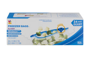 Ahold Freezer Bags Slider - 34 CT