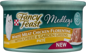 Fancy Feast Medleys Cat Food White Meat Chicken Florentine with Cheese & Garden Greens