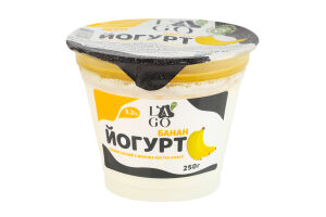 Йогурт 3.2% термостатный Банан Lago ст 250г