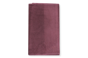 Рушник темно-коричневий махровий з вафельним бордюром 40*70см 450г/м2 ГМ Текстайл