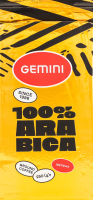 Кофе натуральный жареный молотый 100% Arabica Gemini в/с в/у 250г