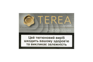 Виріб тютюновмісний для електричного нагрівання з фільтром Terea Silver 20шт