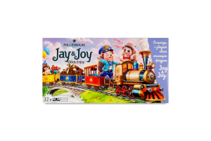 Шоколад молочний з молочною начинкою Kids enjoy Jay&Joy к/у 4х90г